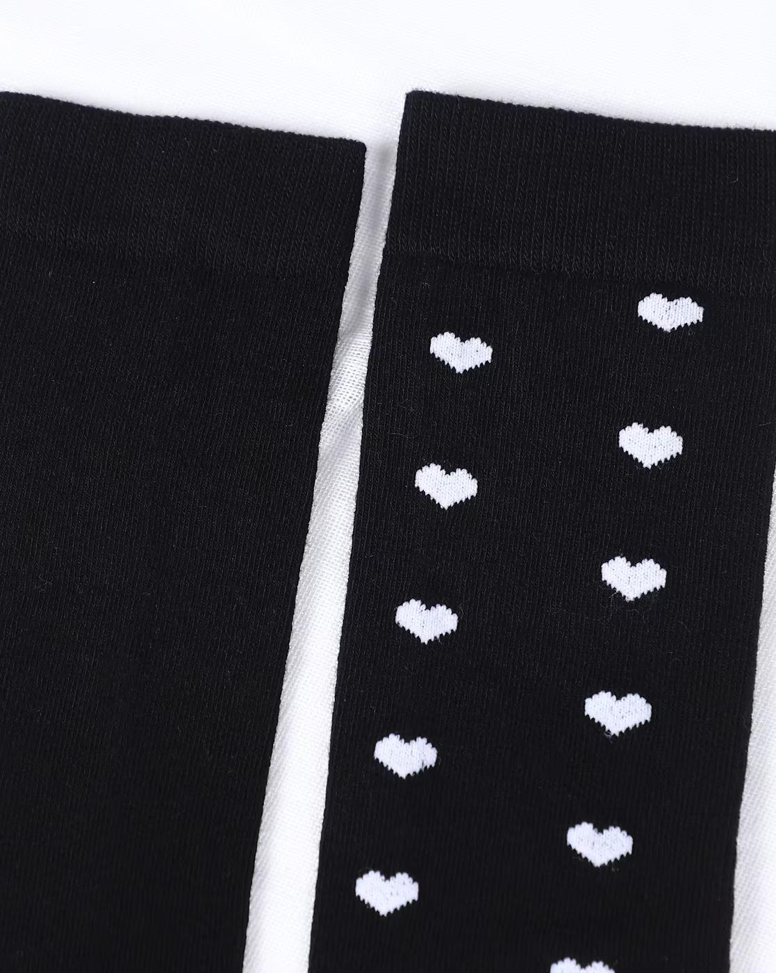 Shein Women Combo of 2 Novelty Print High Socks