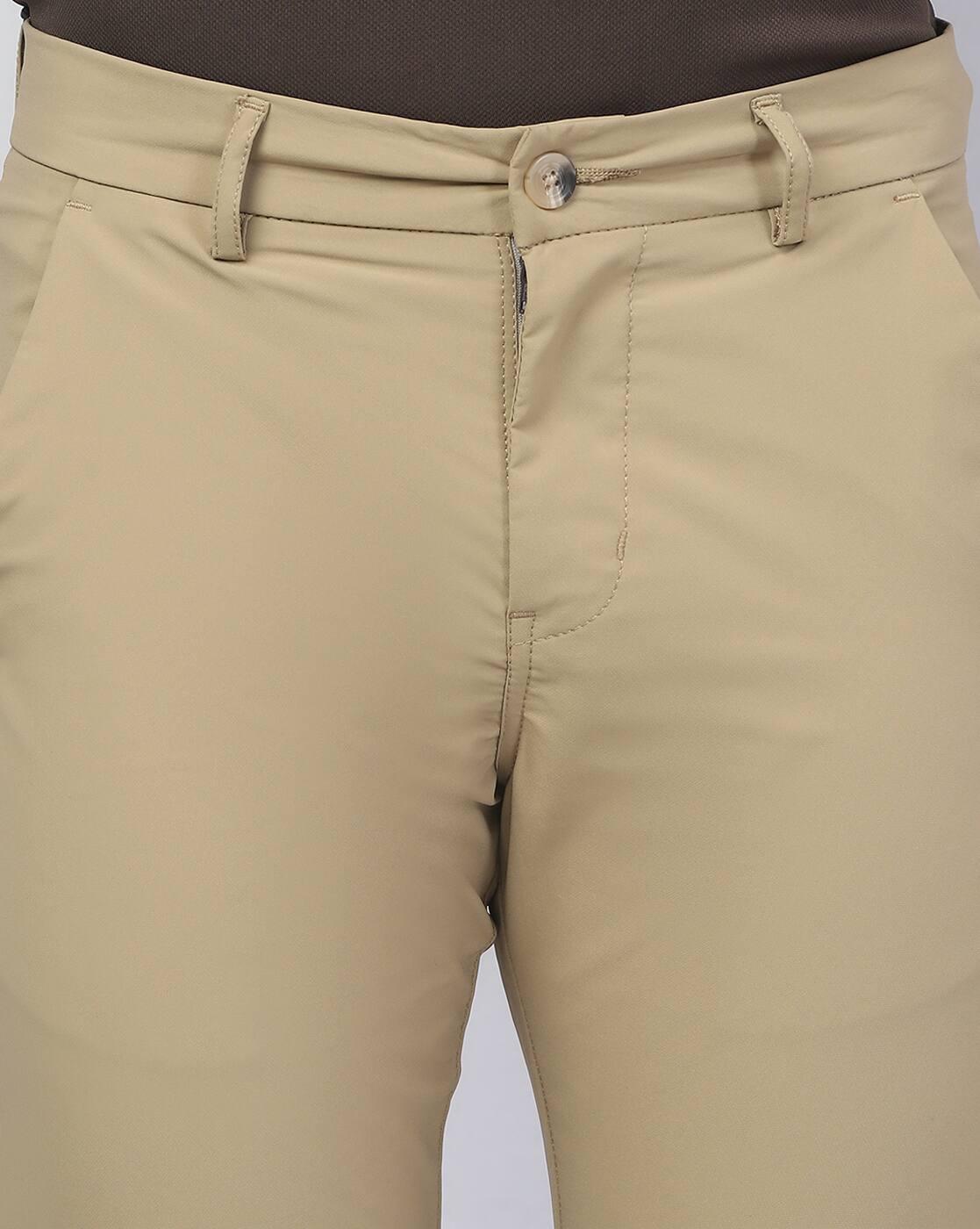 Shein Men Activewear Ankle Length Fly With Button Closure Chinos