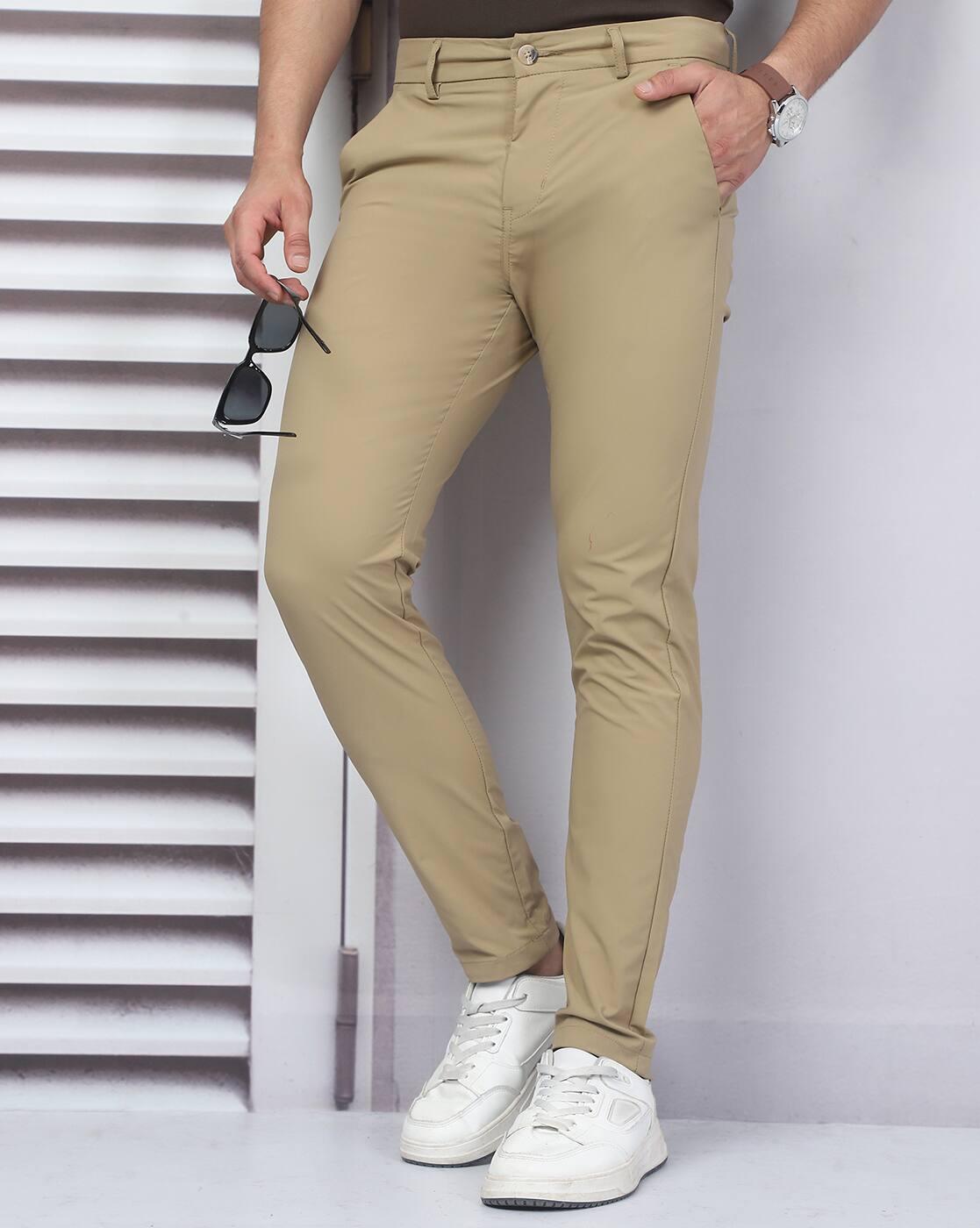 Shein Men Activewear Ankle Length Fly With Button Closure Chinos