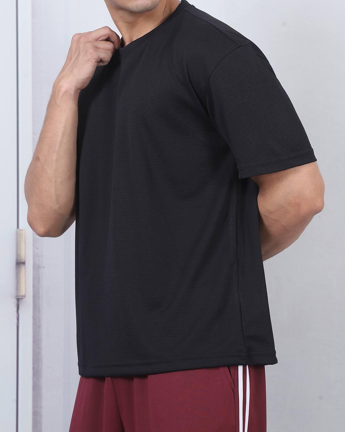 Shein Men Medium Length Short Sleeves Crew Tshirt
