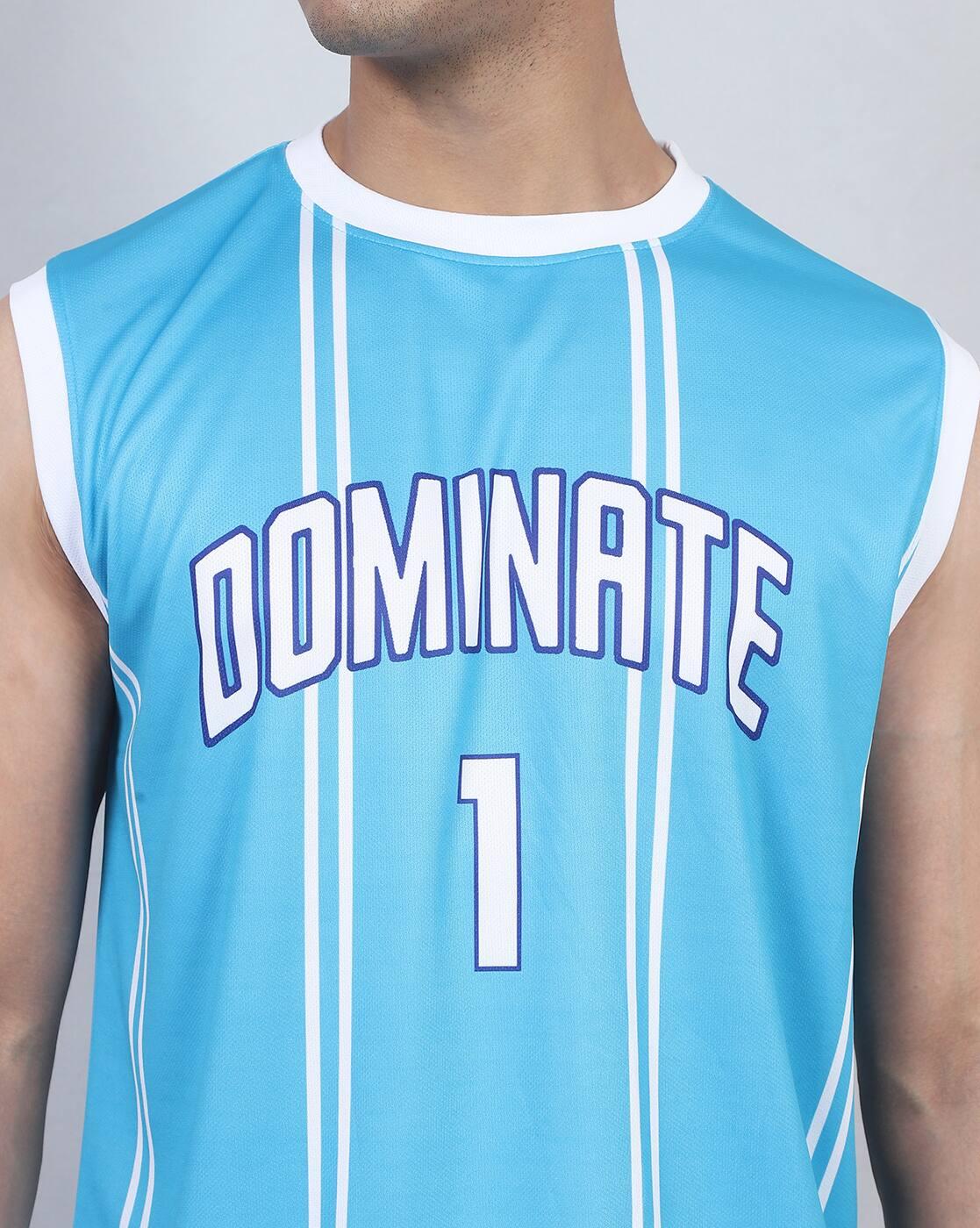 Shein Men Sports Sleeveless Typographic Back Print Crew Tshirt