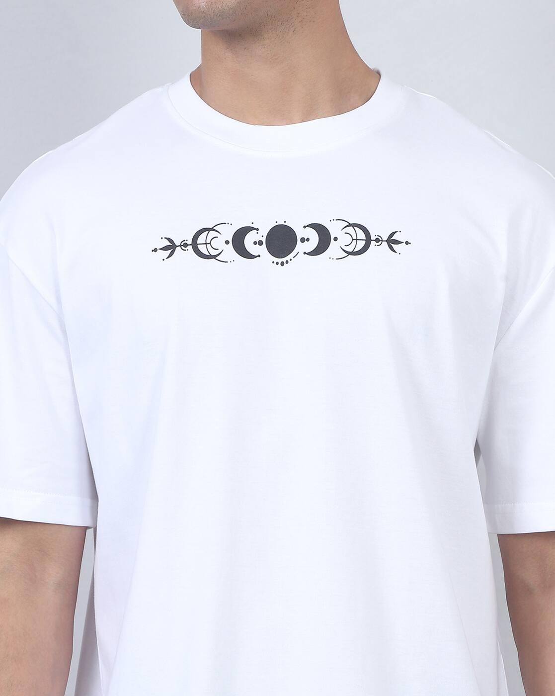 Shein Men Short Sleeve Graphic Back Print Crew Tshirt