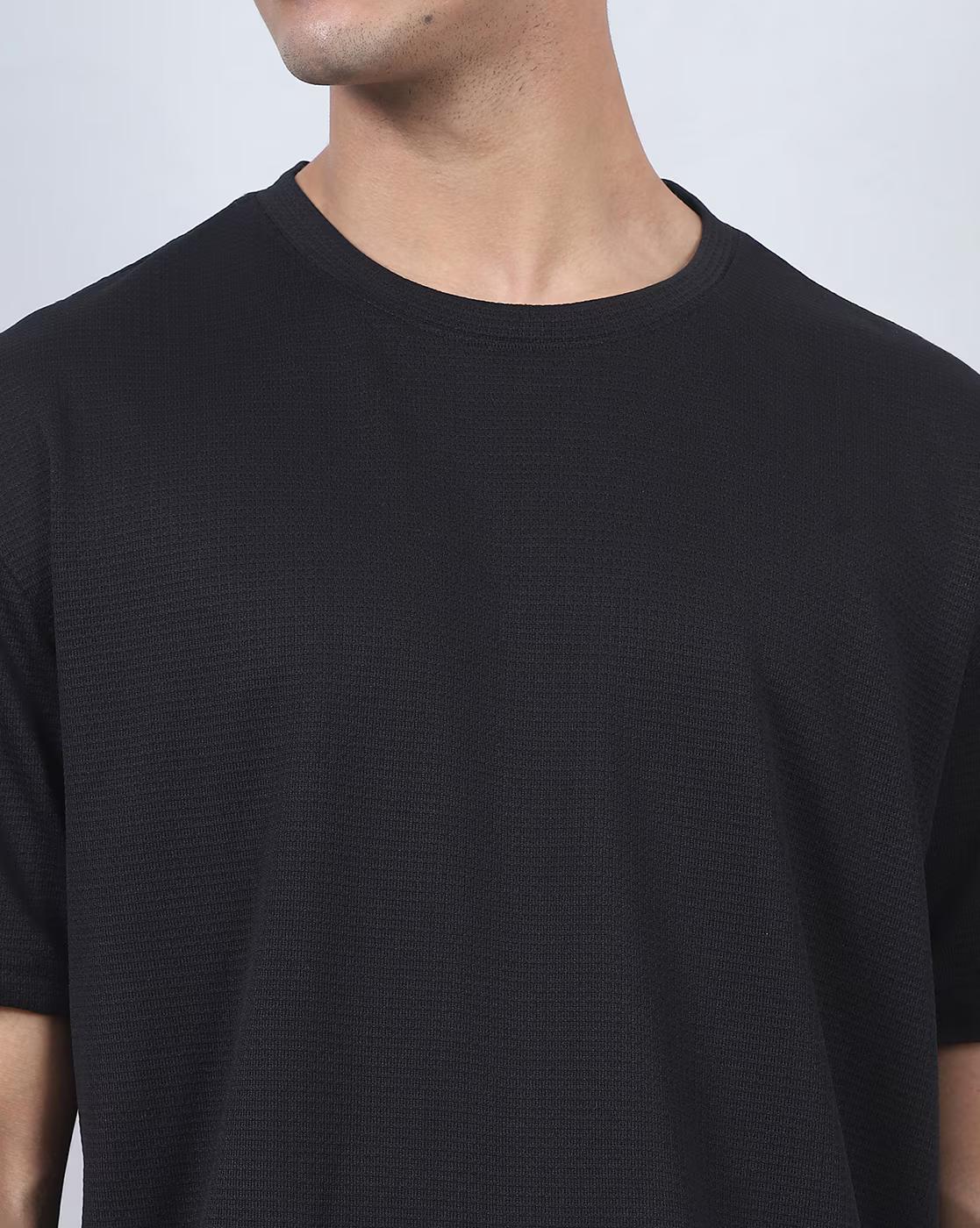 Shein Men Medium Length Short Sleeves Crew Tshirt