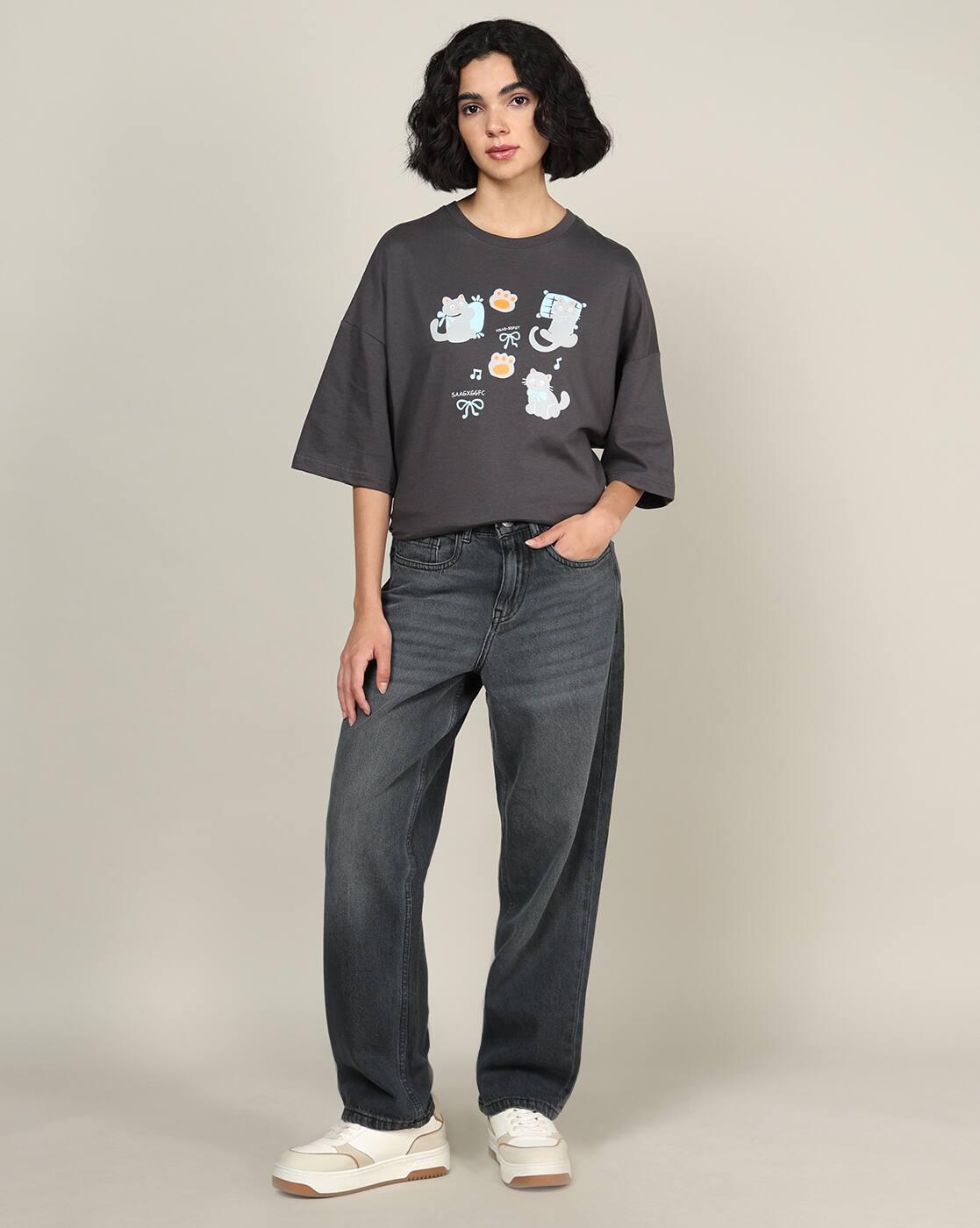 Shein Women Full Length Fly With Button Closure Mid Wash Jeans