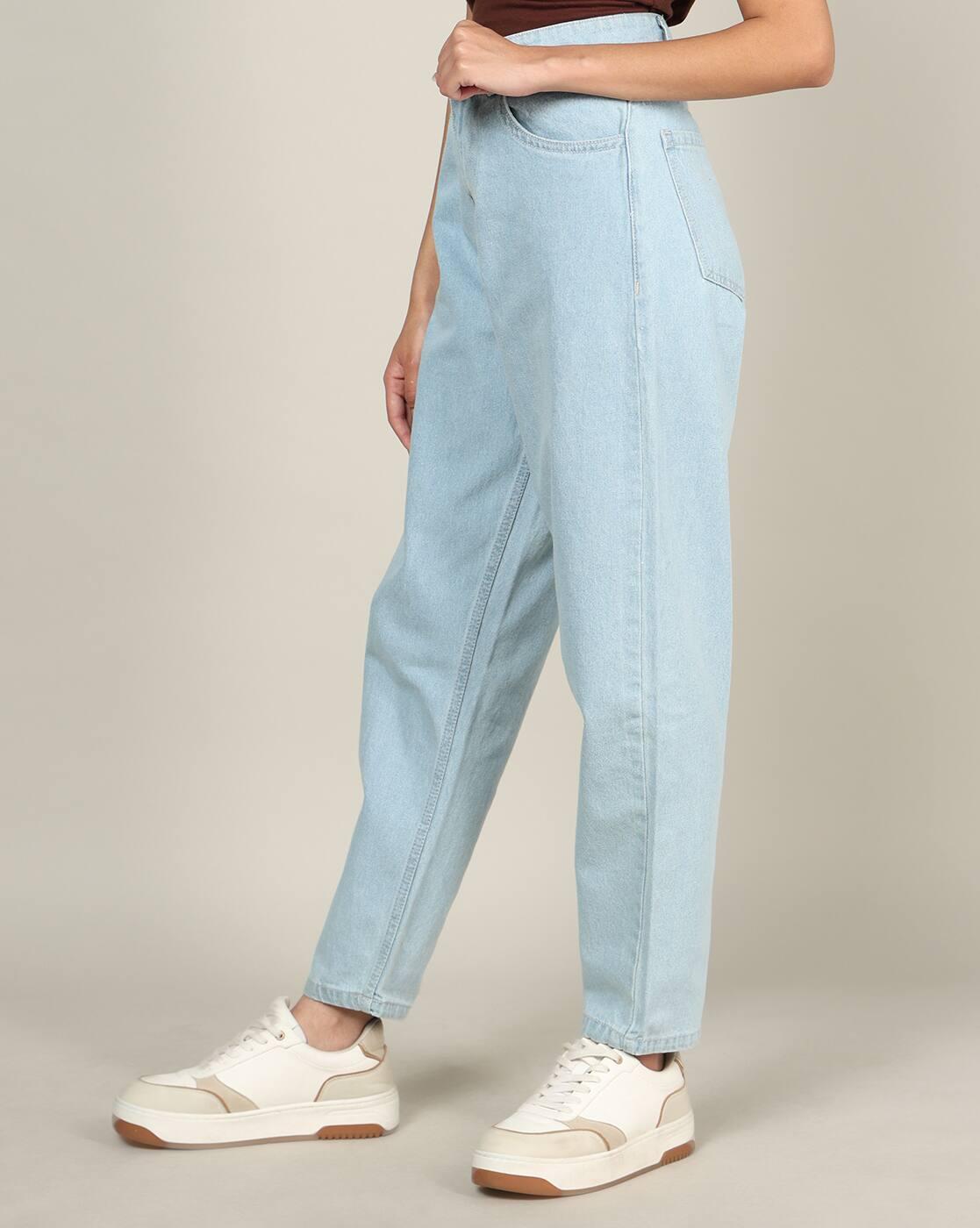 Shein Women Ankle Length Fly With Button Closure Clean Jeans