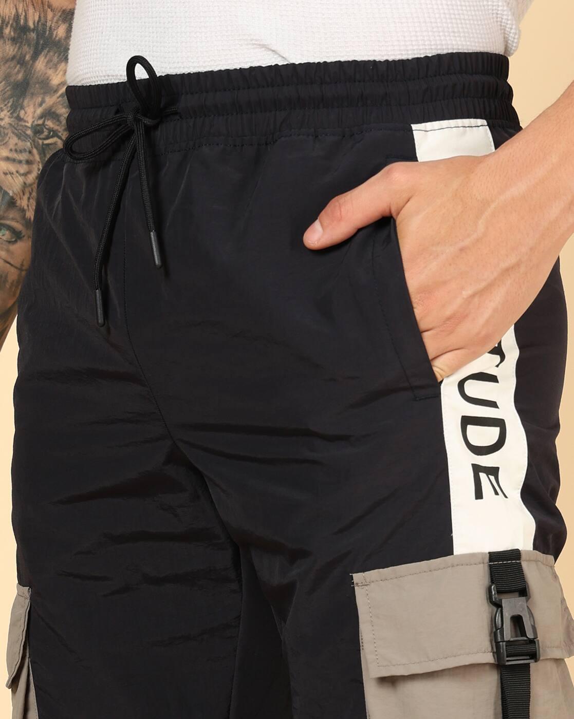 Shein Men Street Ankle Length Typographic Placement Print Joggers