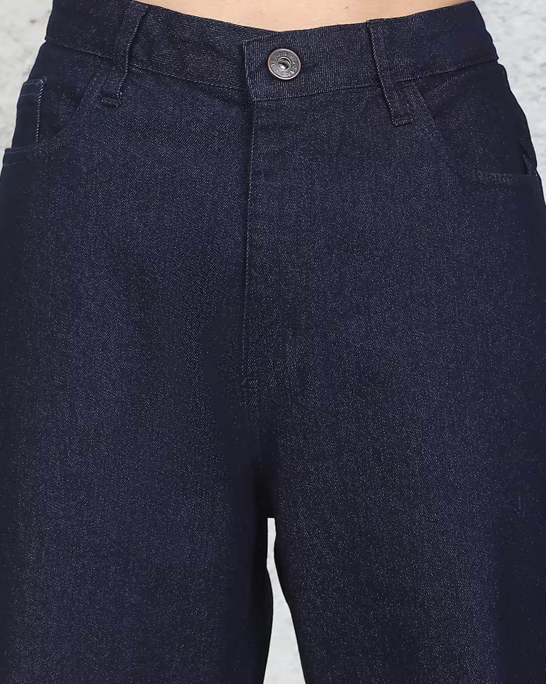 Shein Women Full Length Fly With Button Closure Clean Wash Jeans