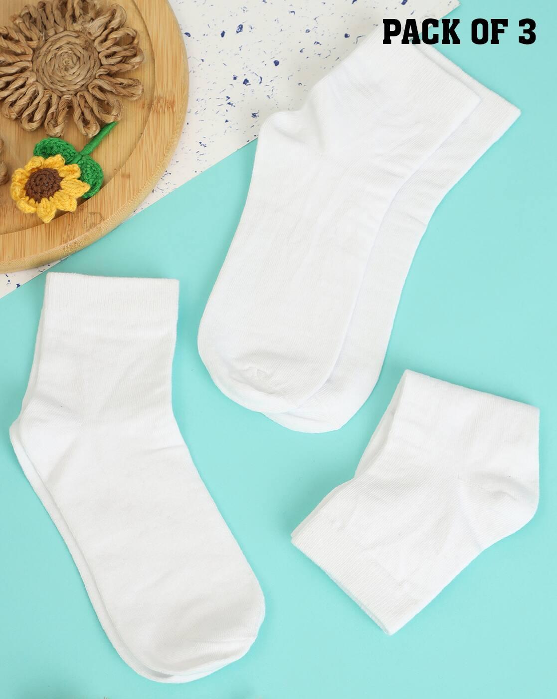 Shein Women 3 Pairs Of Ankle Length Everyday Socks