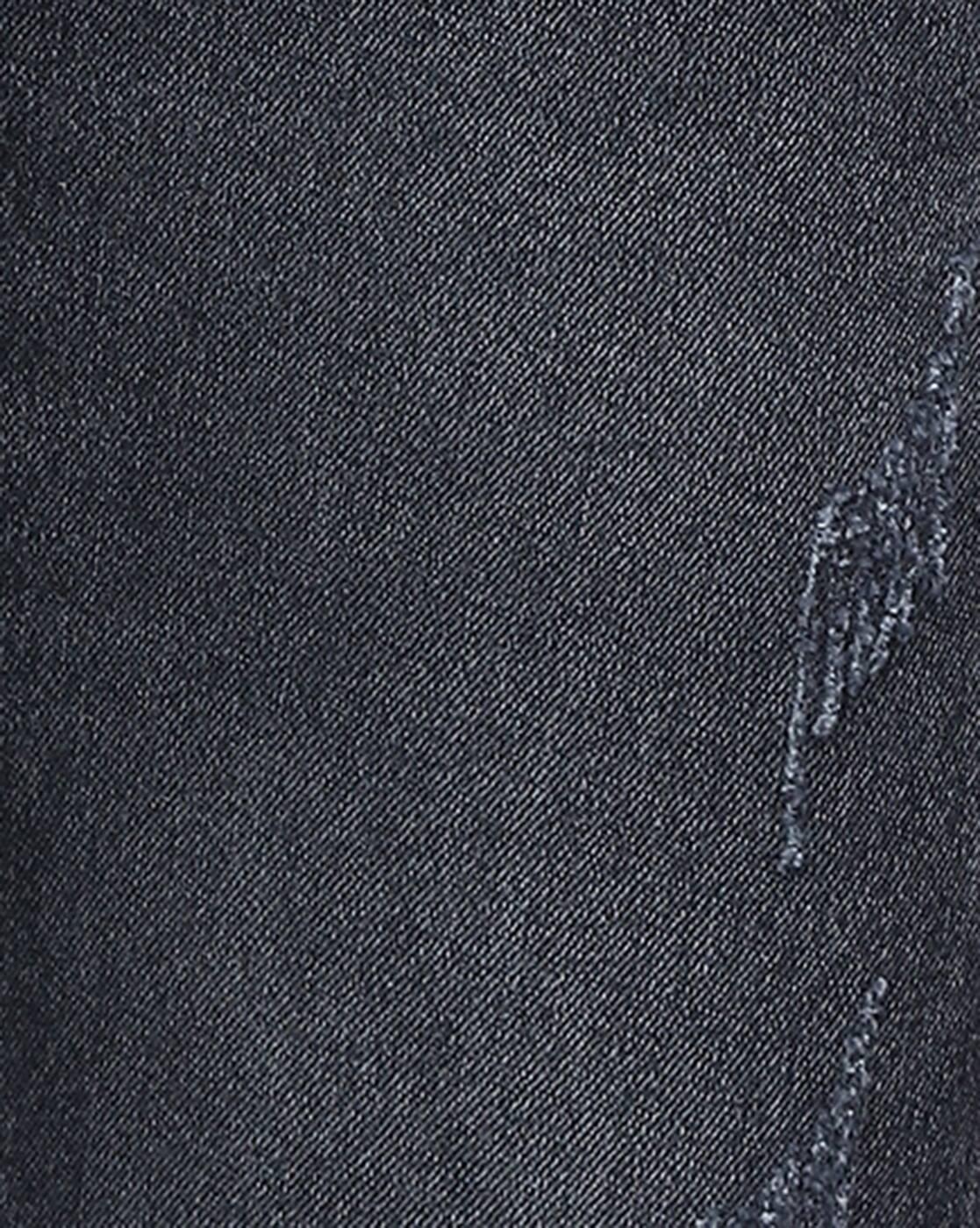 Shein Men Fly With Button Closure Distressed Mid Wash Jeans