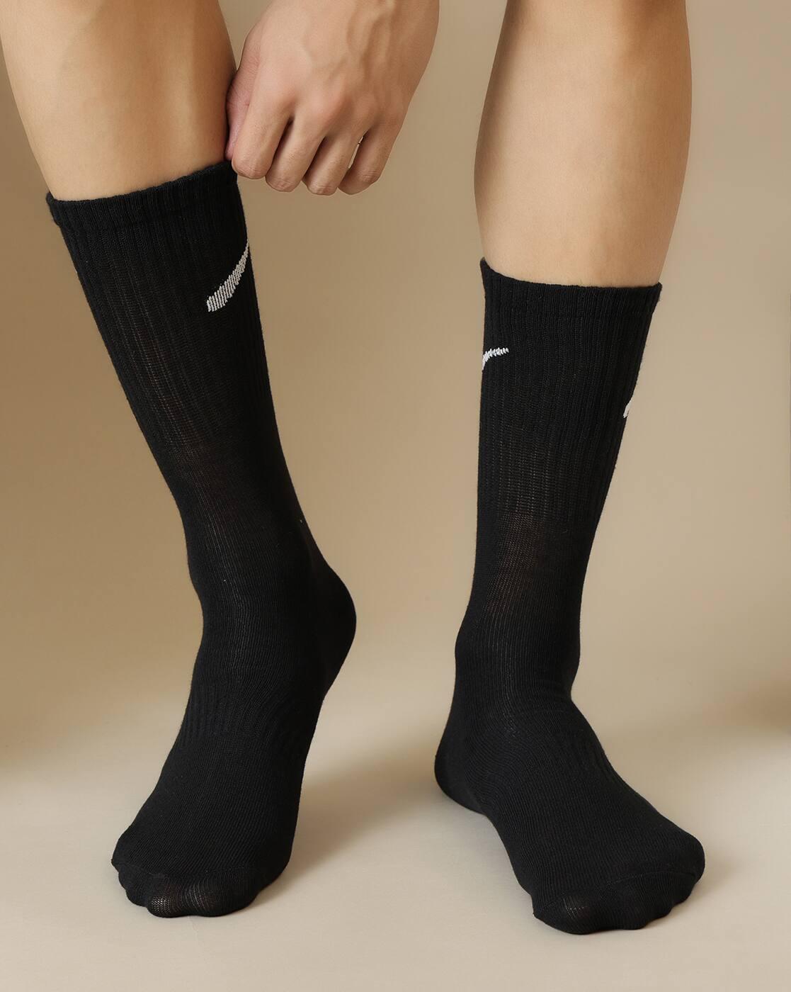 Shein Men Combo Of 3 Logo Print Everyday Socks
