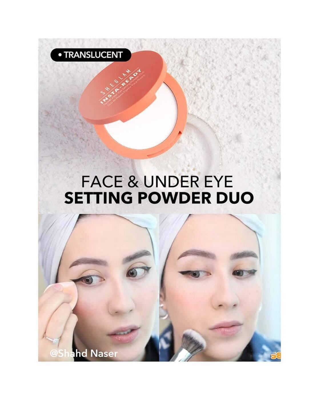 Insta-Ready Face And Under Eye Setting Powder Duo - Translucent