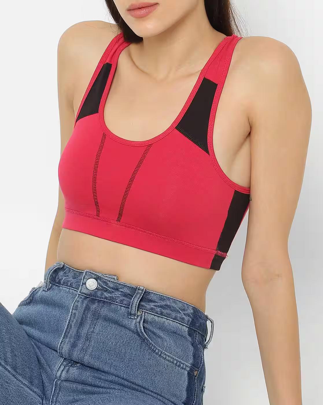 Non Padded Non Wired Cotton Sports Bra SB04