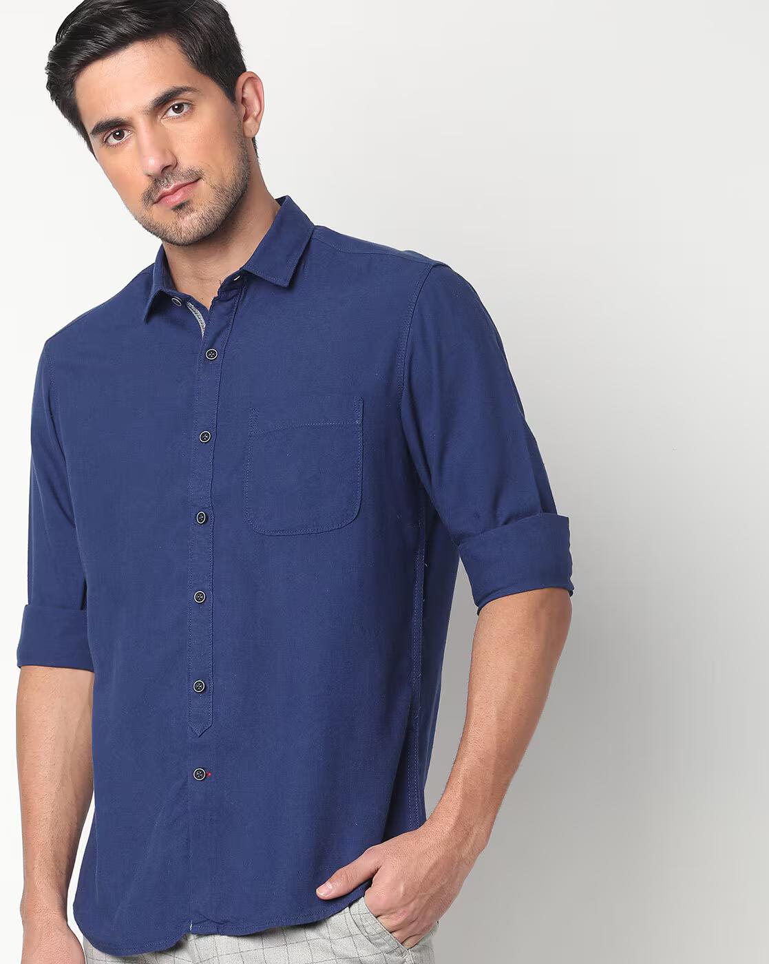 Extra Slim Fit Shirt with Patch Pocket