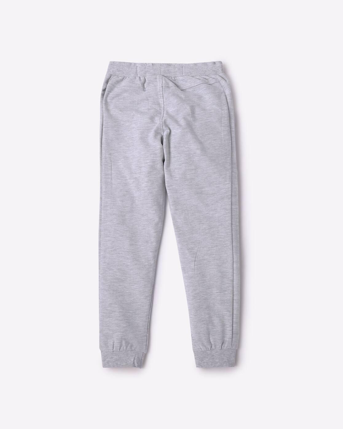 TERRY TRACKPANTS WITH REVERS, GREY, 5-6Y