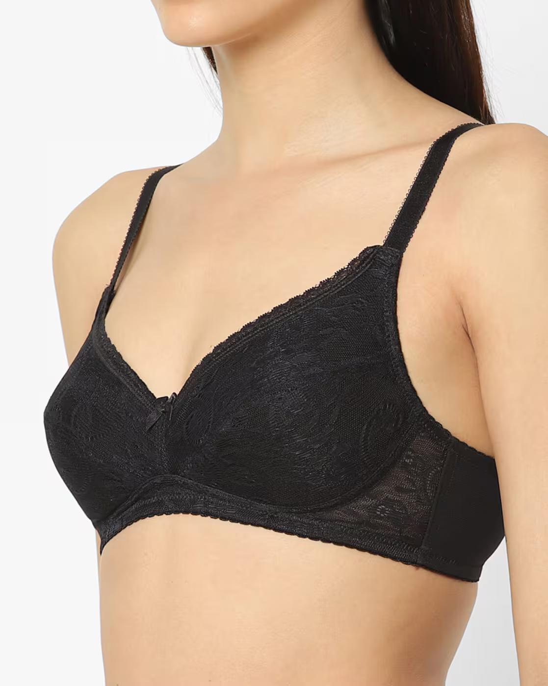 Padded Non Wired Fashion Lace Bra EC08