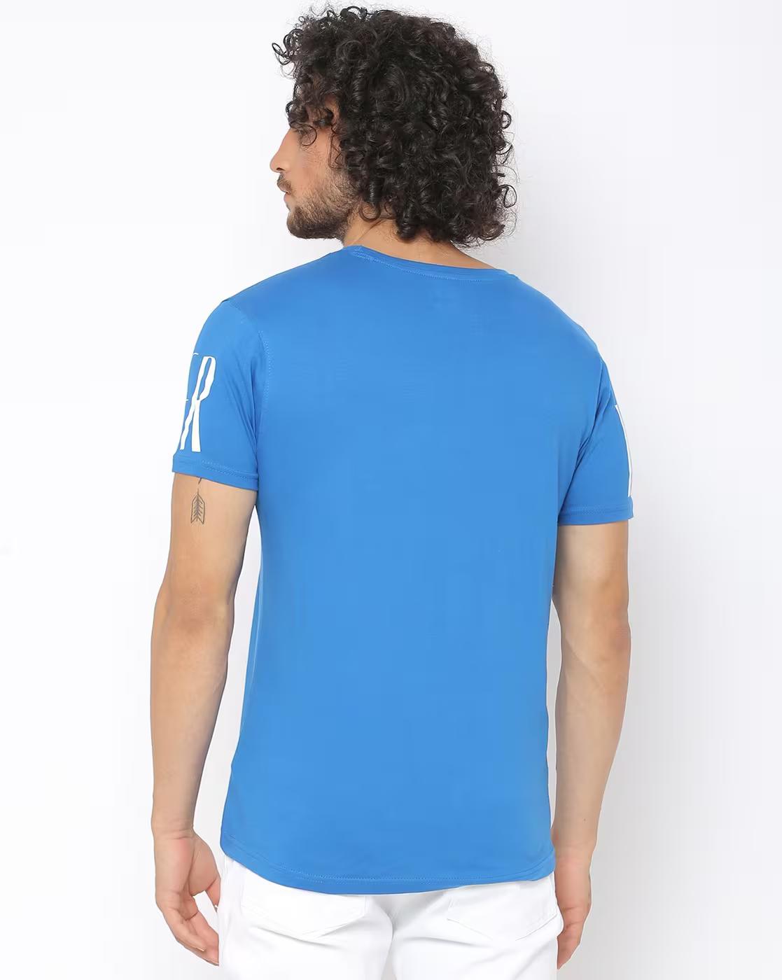 Regular Fit Typographic Print Crew-Neck T-Shirt