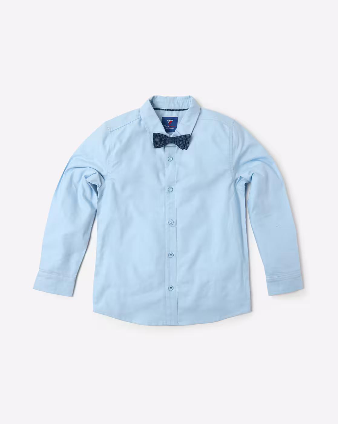 Cotton Shirt with Vest & Bow-Tie