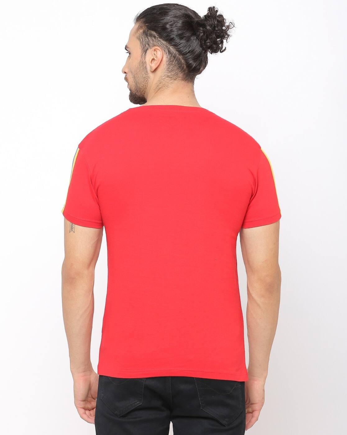 Regular Fit Typographic Print Crew-Neck T-Shirt