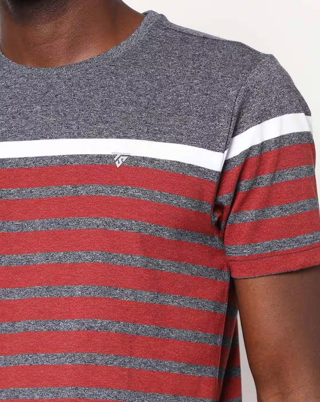 Striped Crew-Neck T-shirt