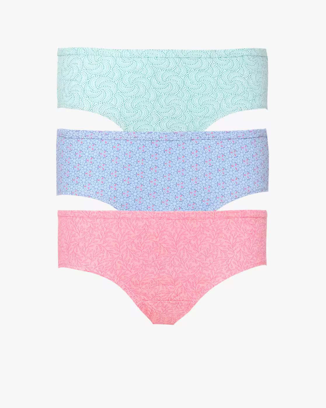 Pack of 3 Cotton Mid Rise Hipster Panty