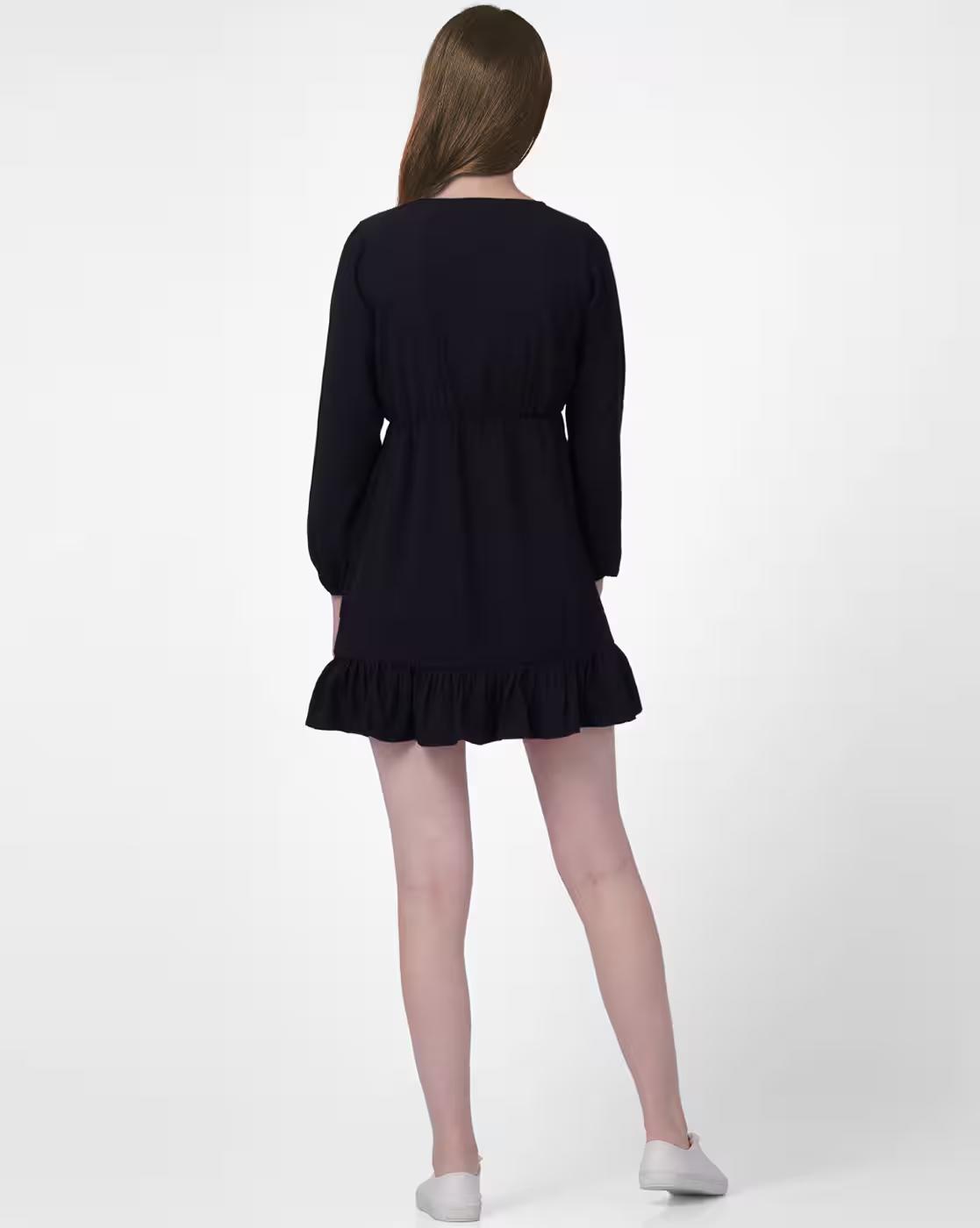 A-line Dress with Elasticated Waist