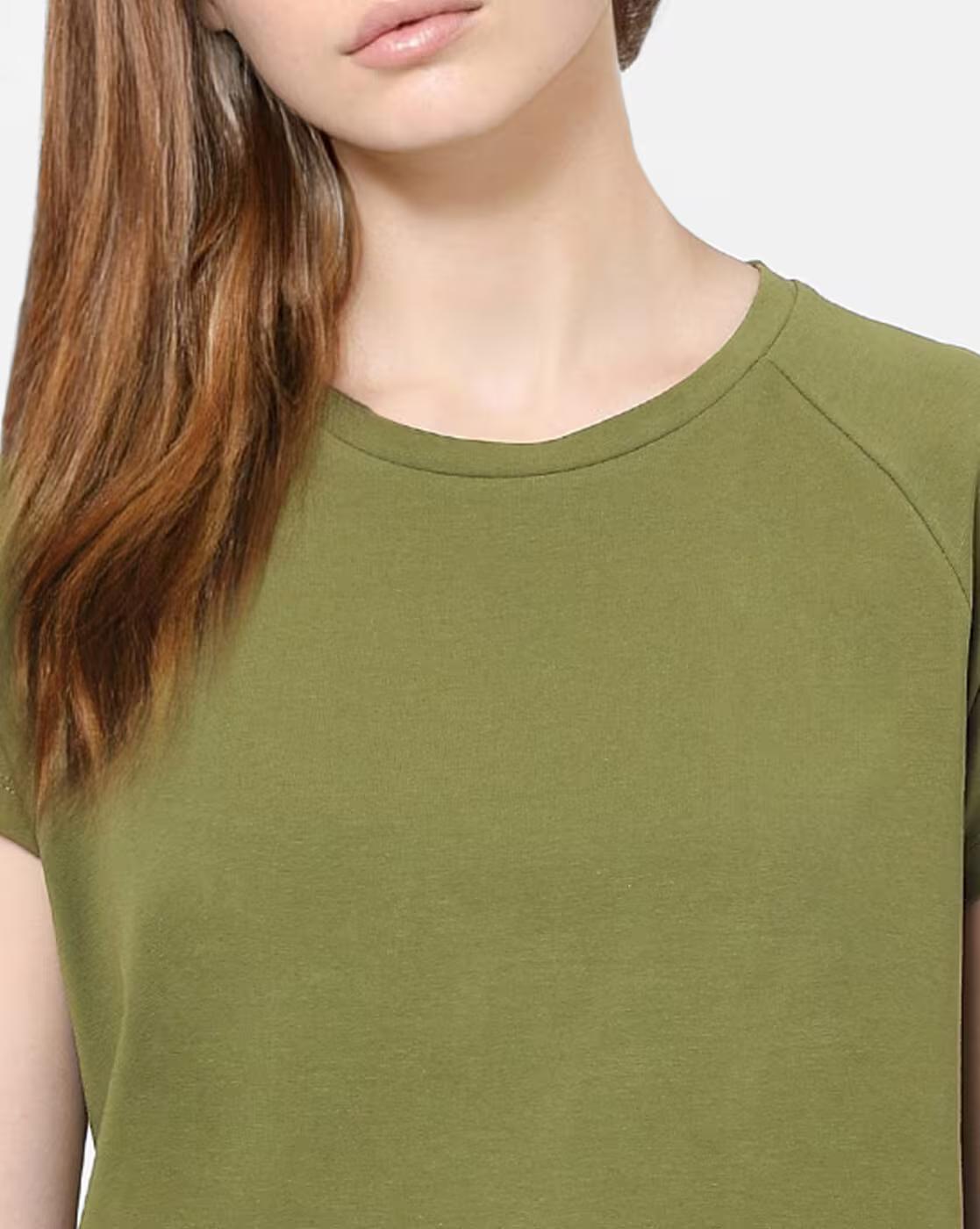 Round-Neck T-Shirt with Raglan Sleeves