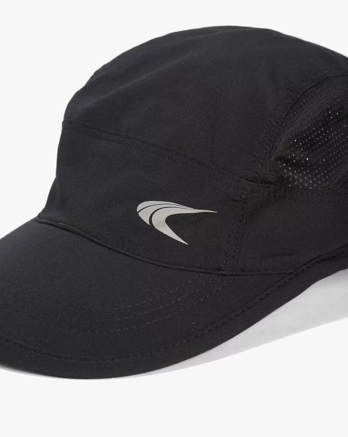 Logo Print Baseball Cap with Mesh Panel