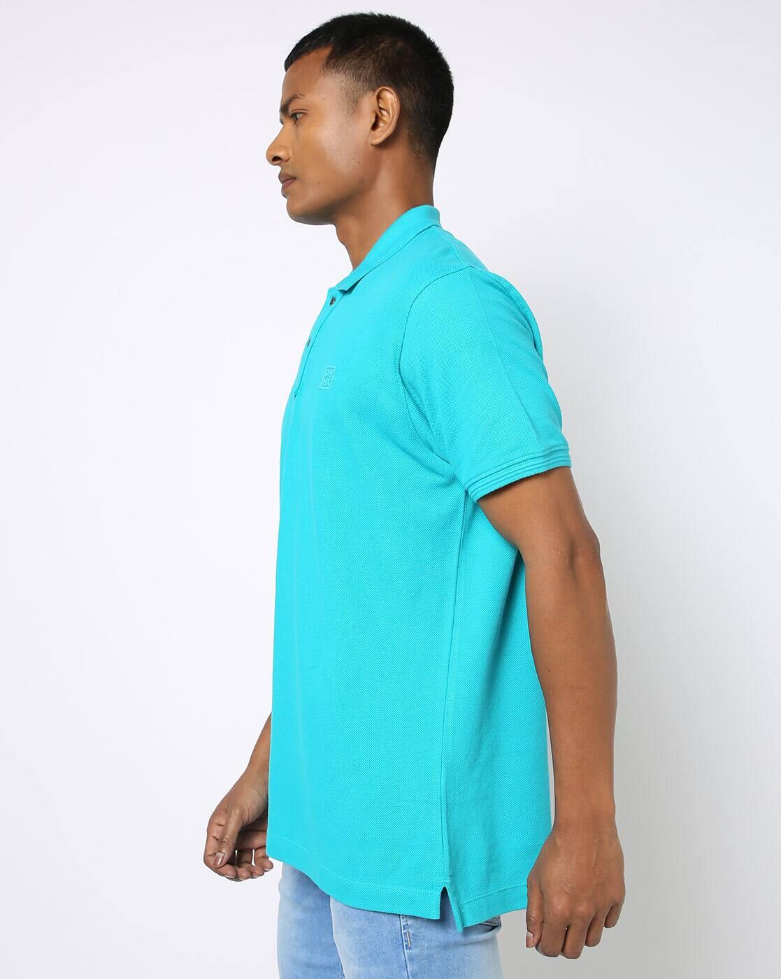 Slim Fit Polo T-shirt with Embroidered Logo