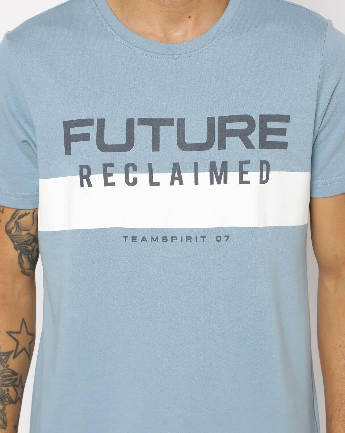 Typographic Print Crew-Neck T-shirt