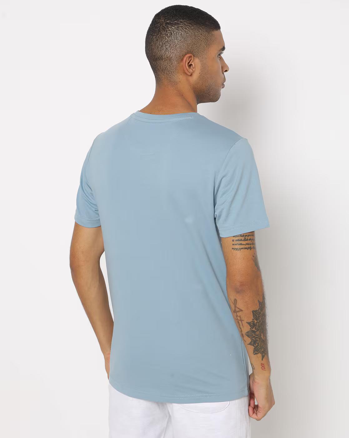 Typographic Print Crew-Neck T-shirt