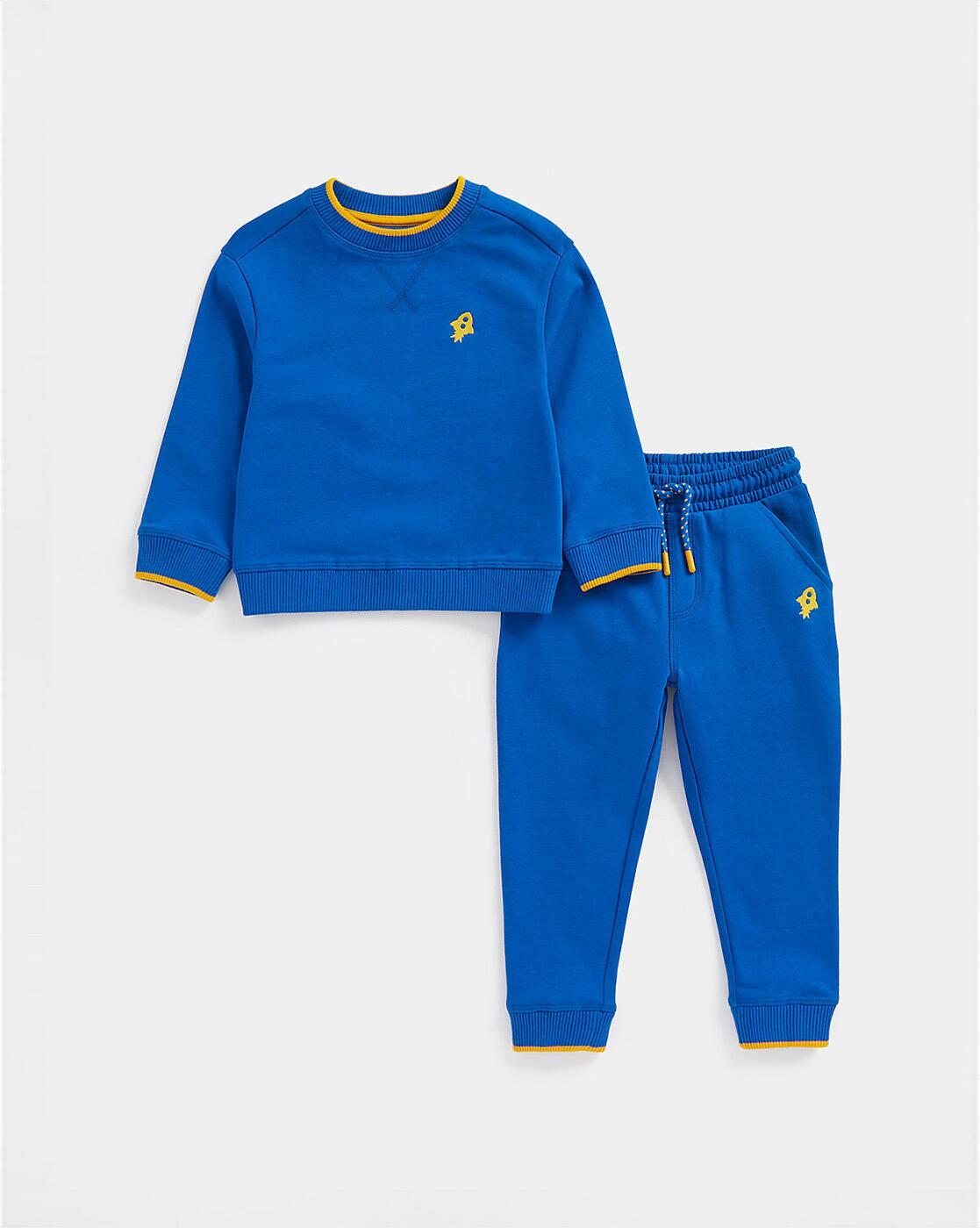 Round-Neck Sweatshirt & Joggers Set