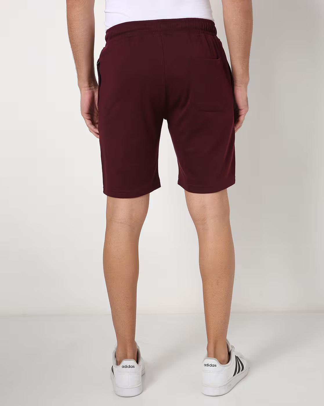 Typographic Print Shorts with Slip Pockets