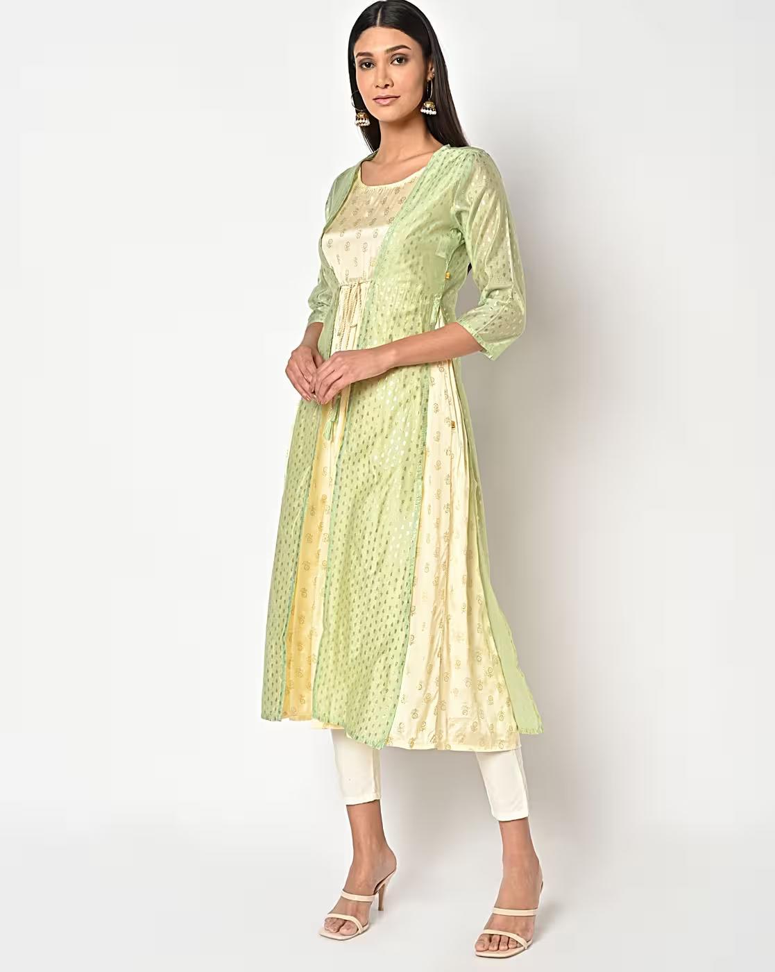 FOIL PRINTED JACKET STYLE KU, MINT, XS