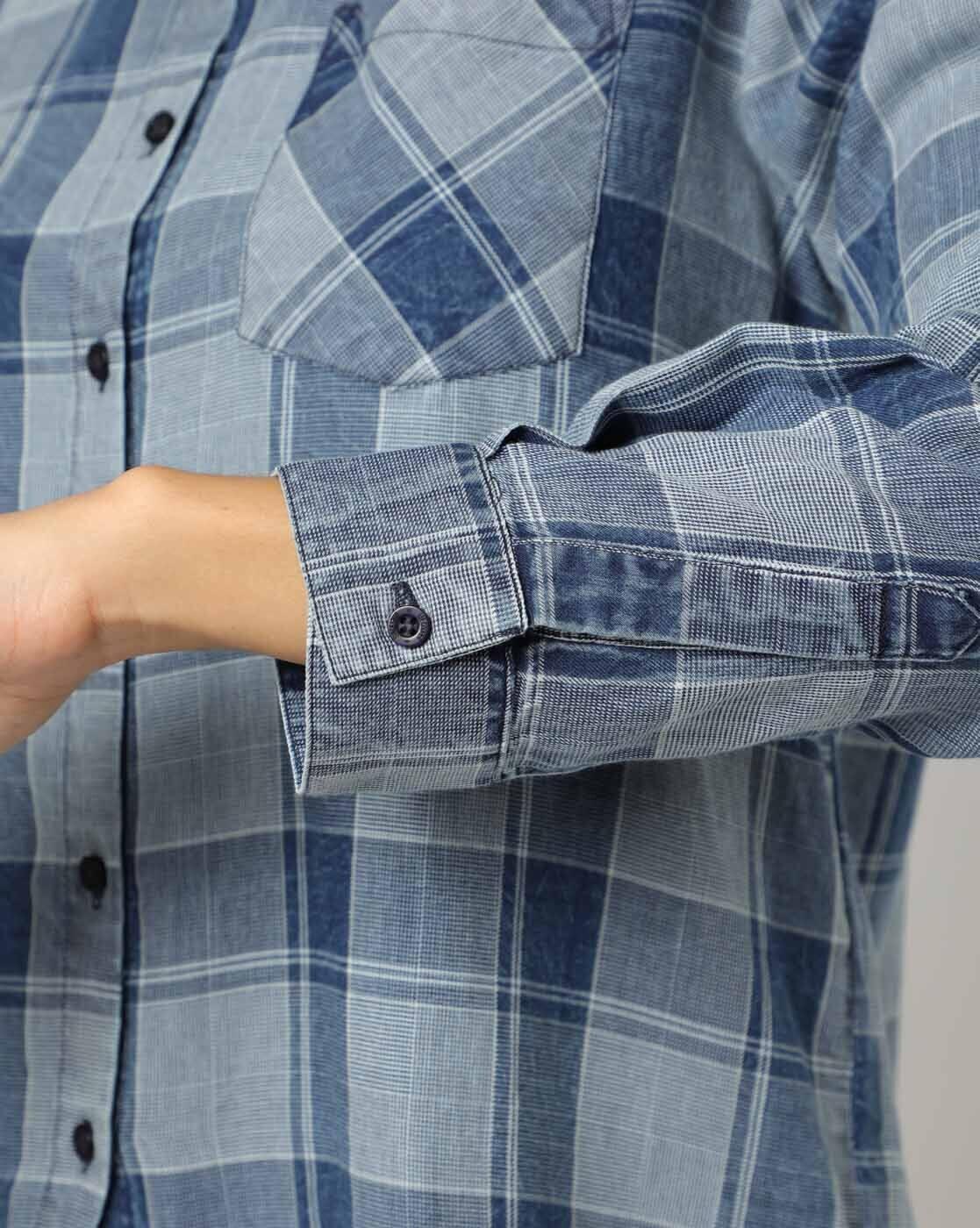 Checked Shirt with Patch Pocket