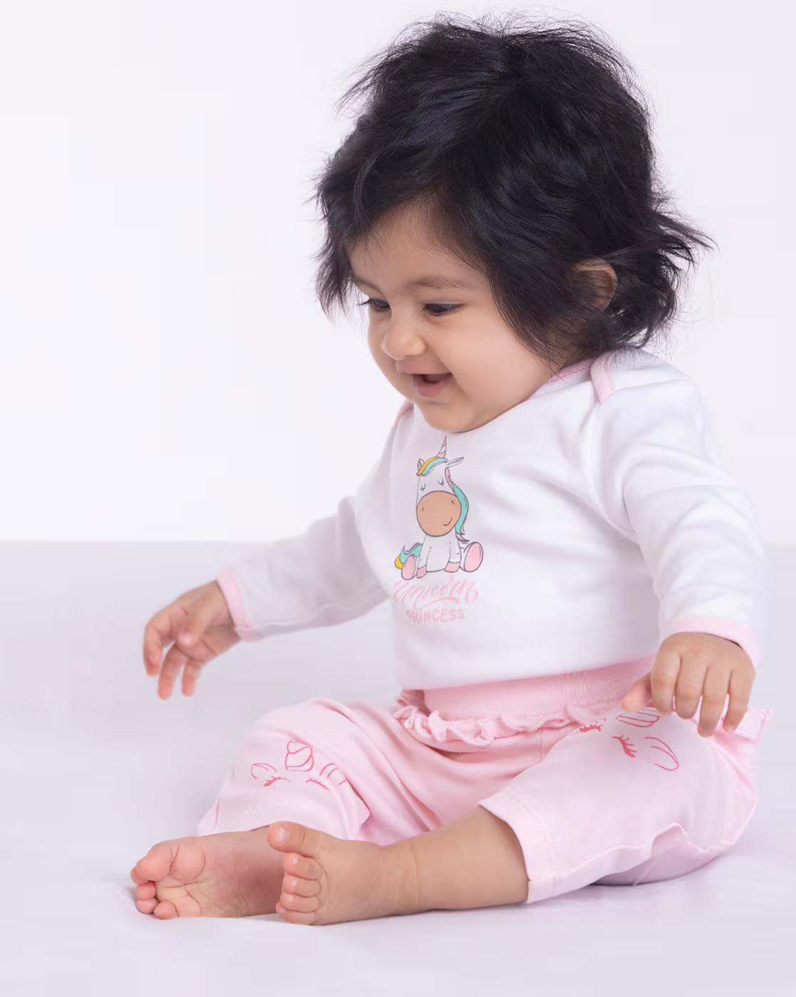 Round-Neck Onesie Set