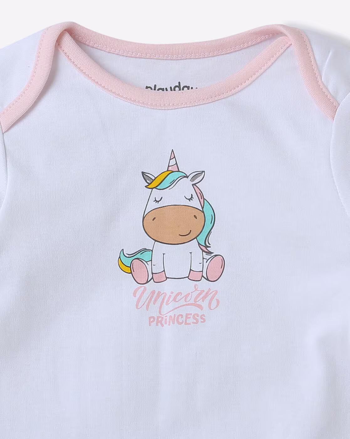 Round-Neck Onesie Set