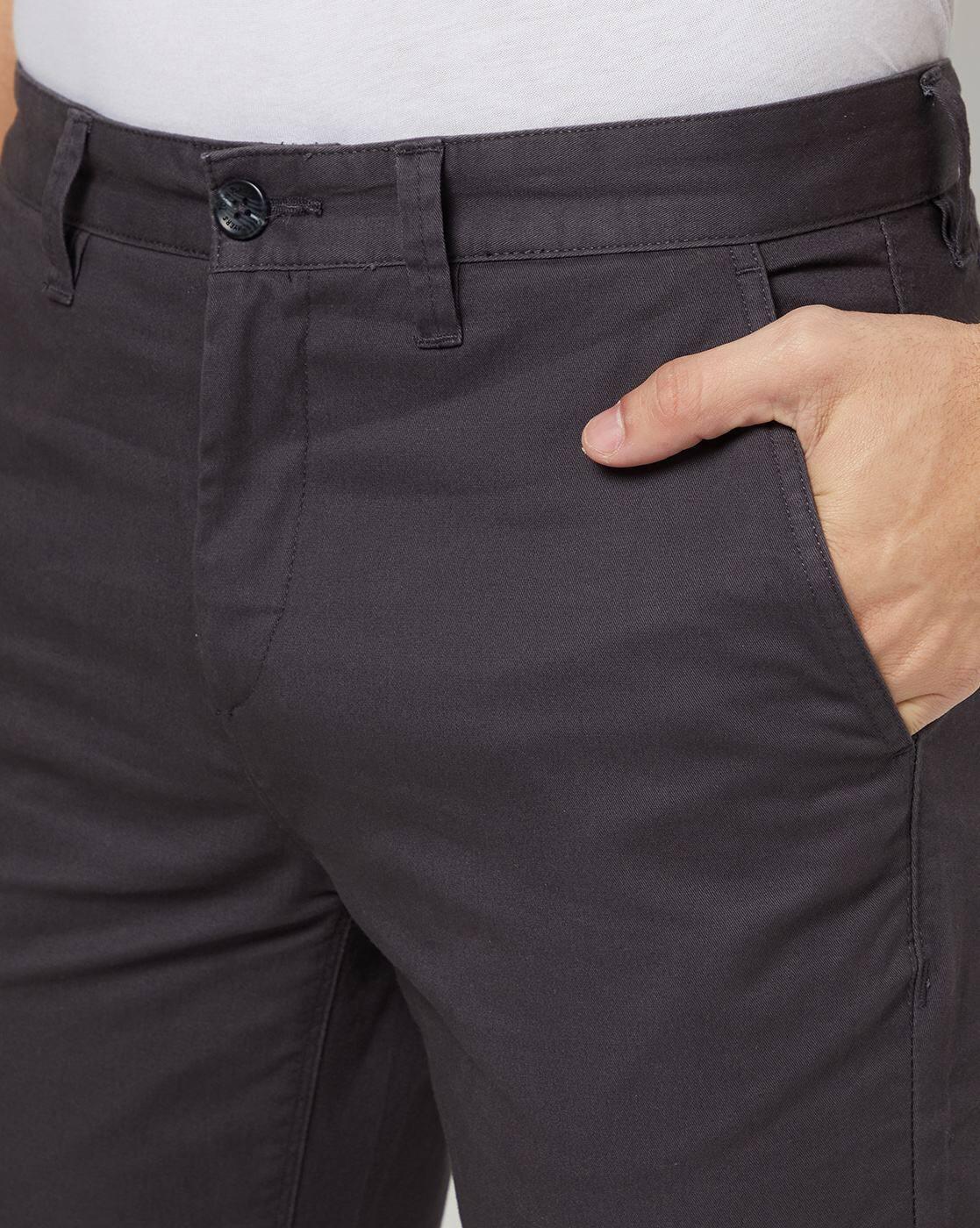 Men Flat-Front Mid-Rise Chinos
