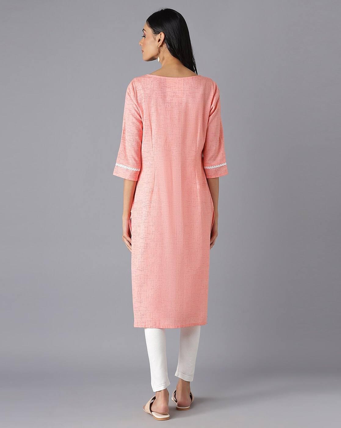 Floral Print Straight Kurta