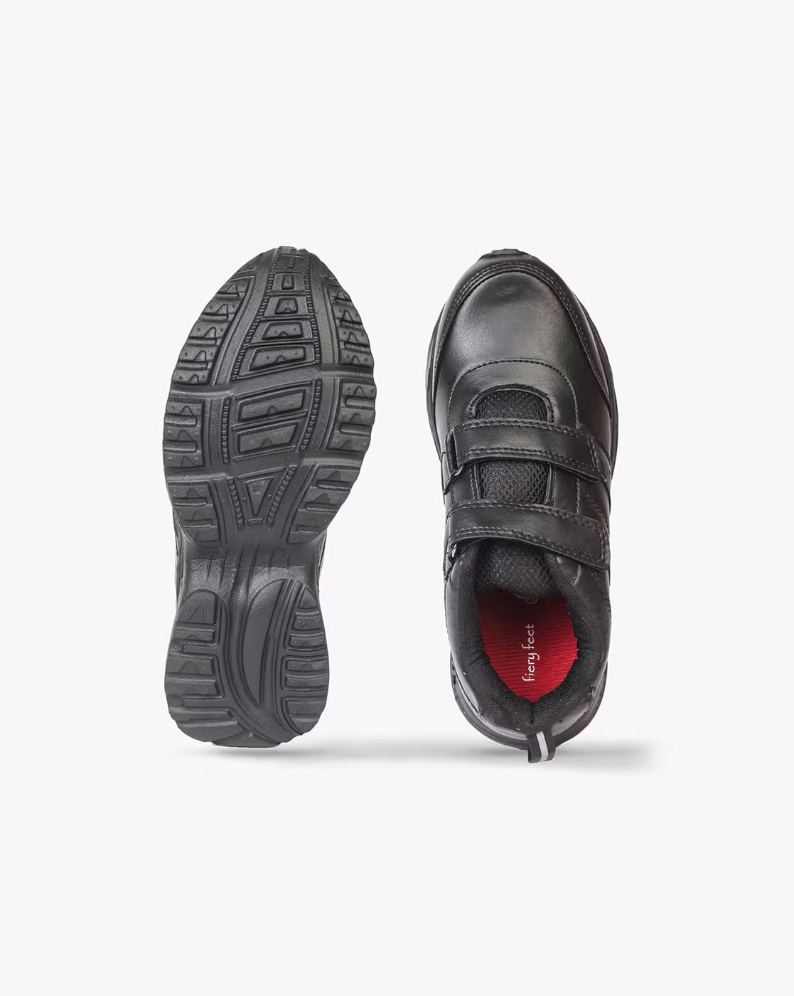 Round-Toe Shoes with Velcro Closure