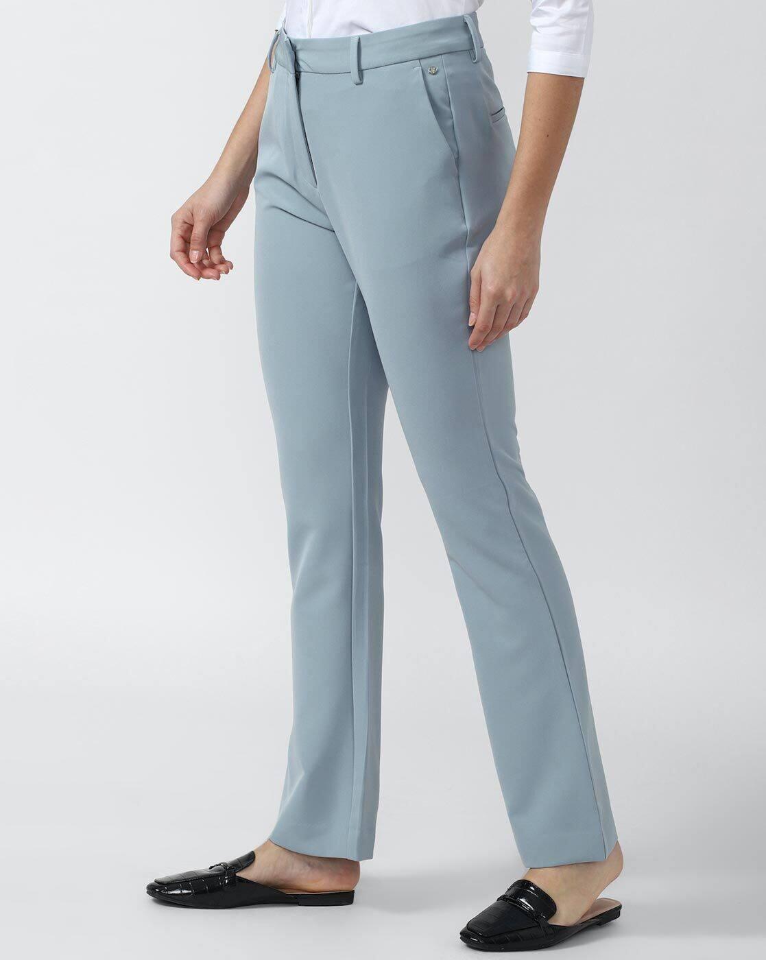 Slim Fit Flat-Front Trousers
