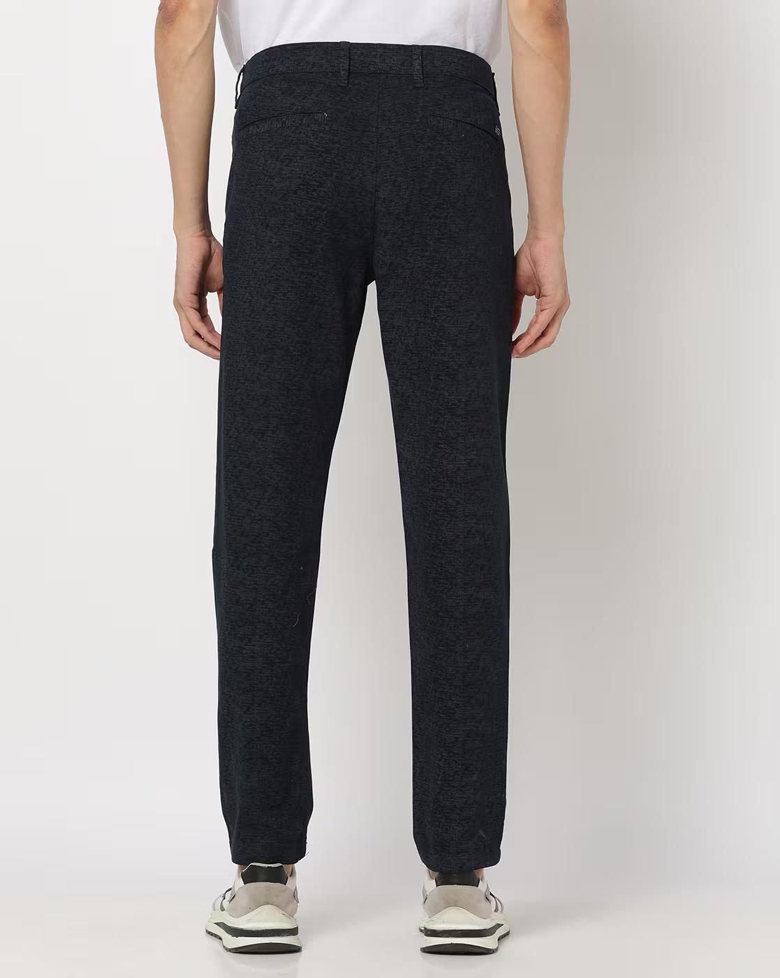 Slim Fit Flat-Front Chino Trousers