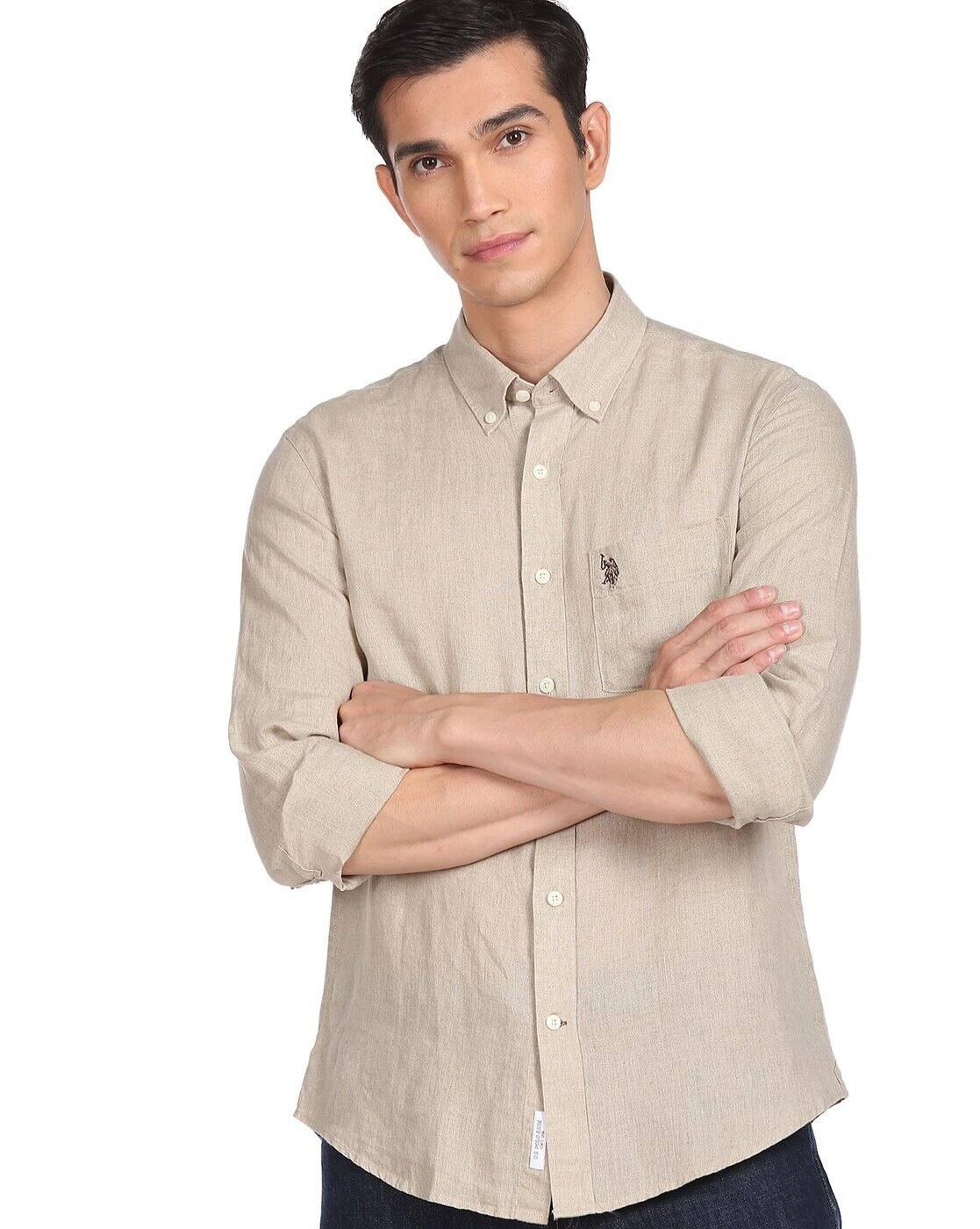 Linen Shirt with Patch Pocket