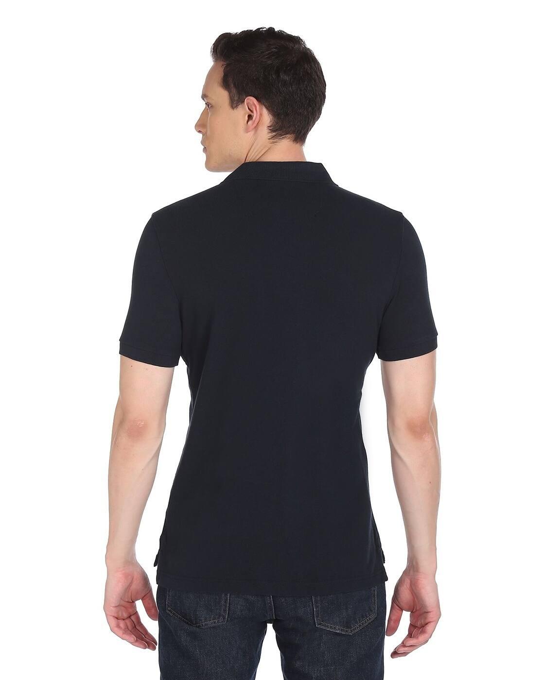Regular Fit Cotton Polo T-Shirt with Logo Embroidery
