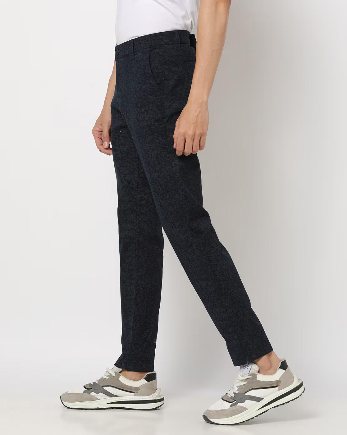 Slim Fit Flat-Front Chino Trousers