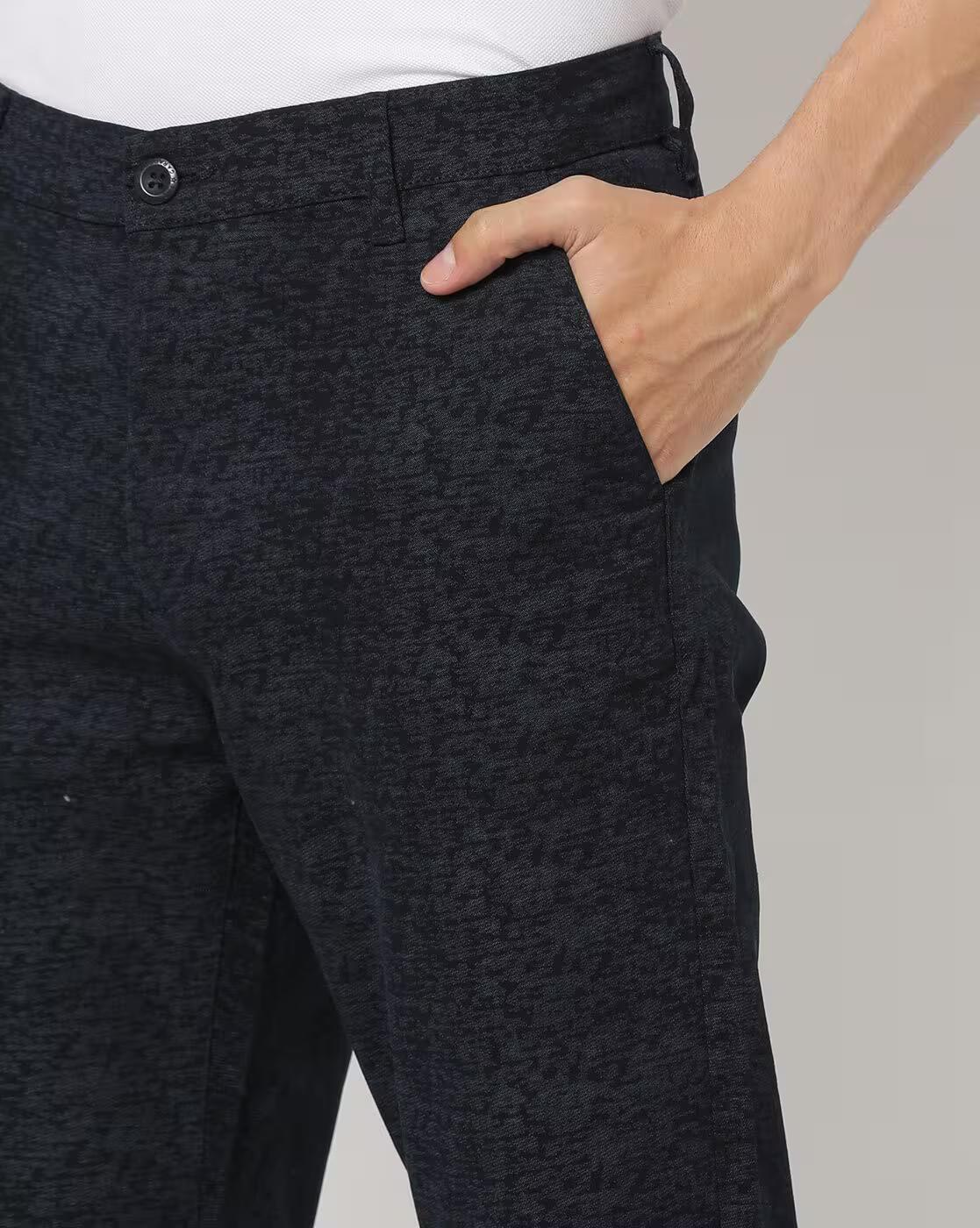 Slim Fit Flat-Front Chino Trousers