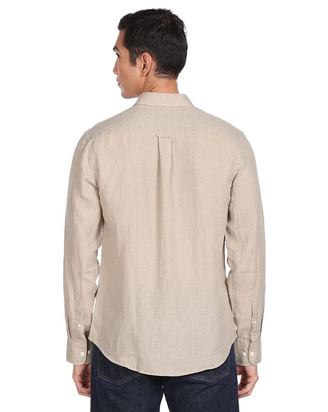 Linen Shirt with Patch Pocket