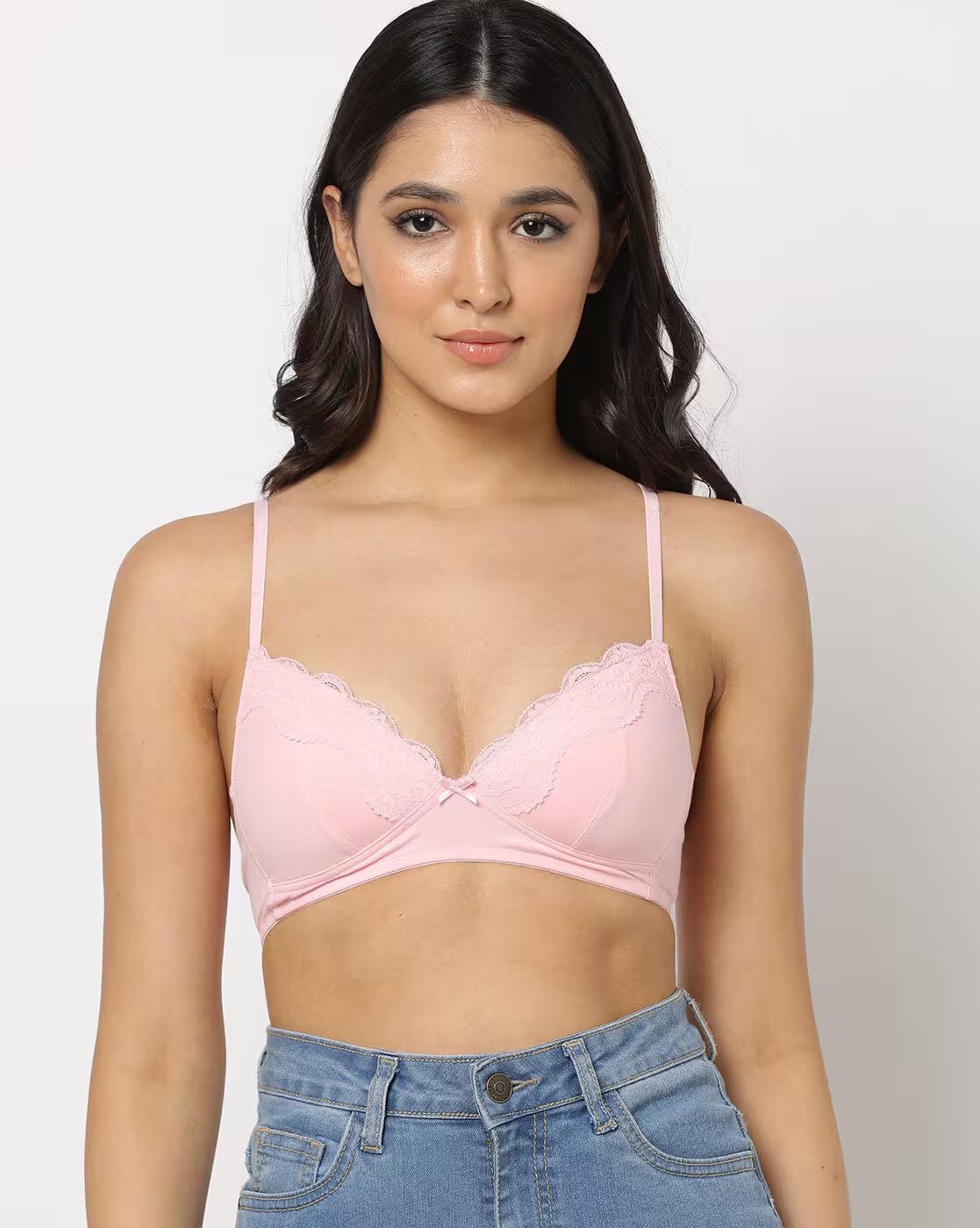 Pack of 2 Padded Non Wired Cotton Beginners Bra BB04K