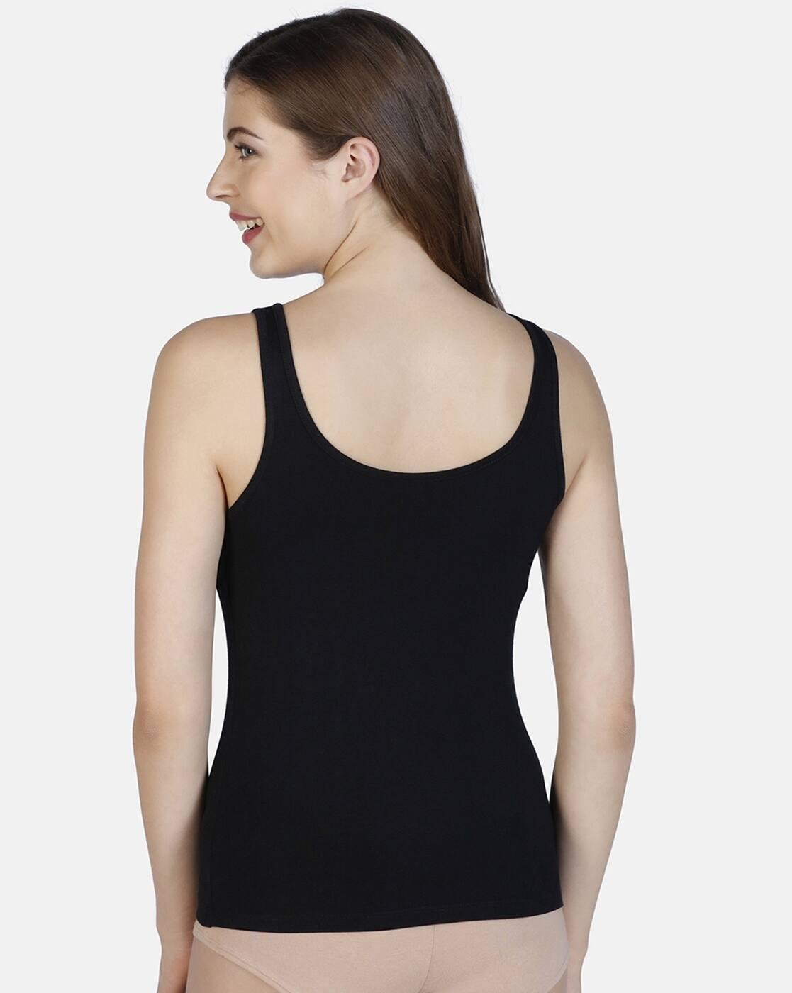Round-Neck Body-Hugging Tank Top