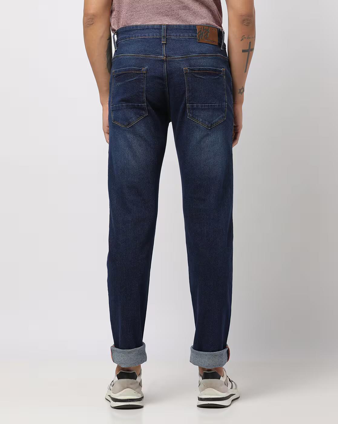 Men Lightly Washed Skinny Fit Jeans
