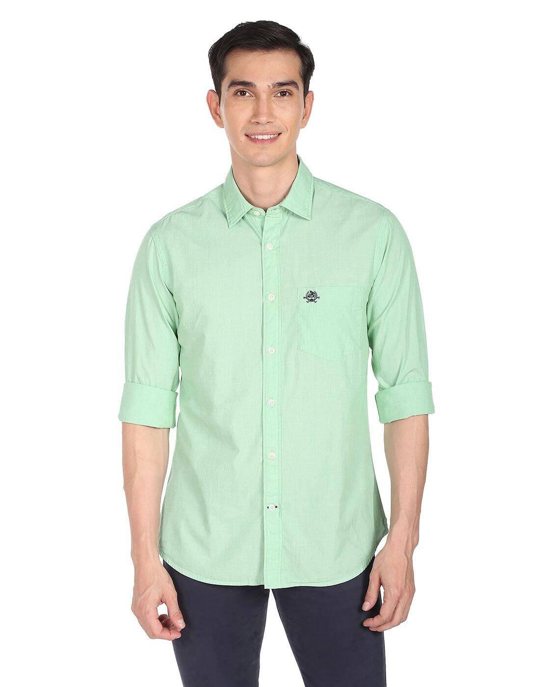 Cotton Shirt with Patch Pocket